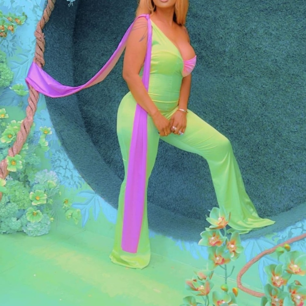 Fantoye Patchwork Sexy One Shoulder Backless Wome… - image 2